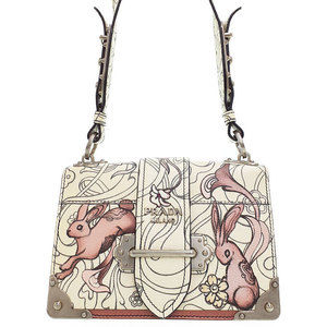 Prada Cahier Rabbit Shoulder Bag